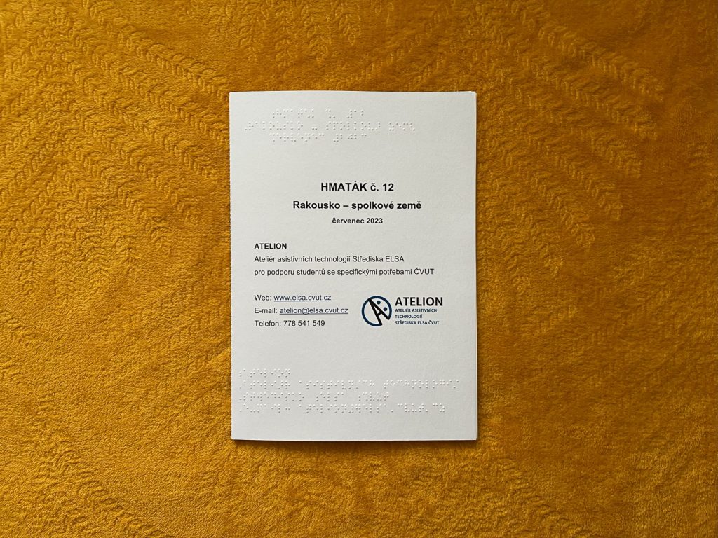 Desky hmatáku č. 12 Rakousko - spolkové země