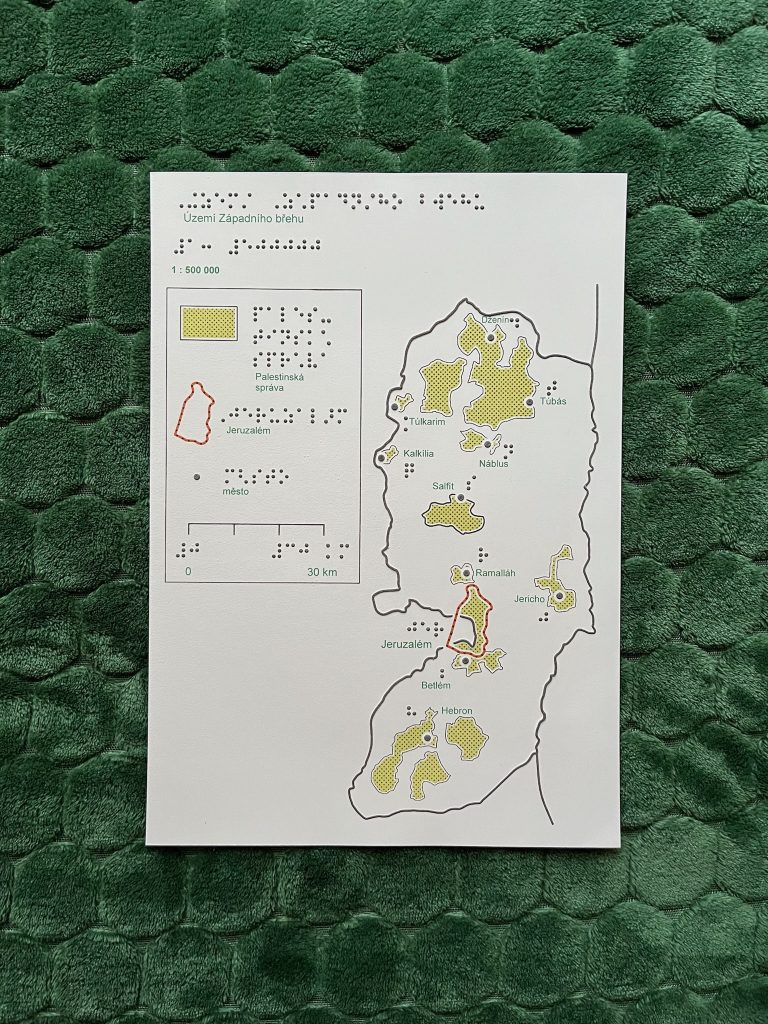 Grafický list území Západního břehu